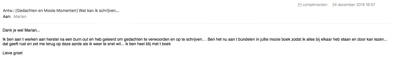Review Gedachten en Mooie Momenten