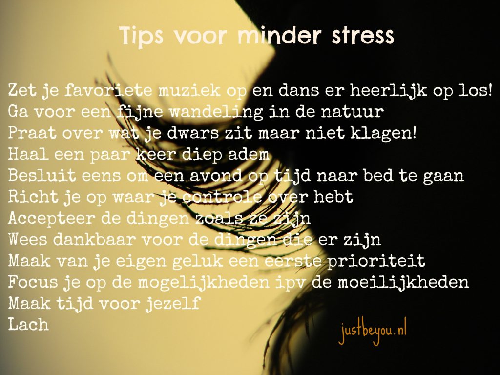 tips voor minder stress