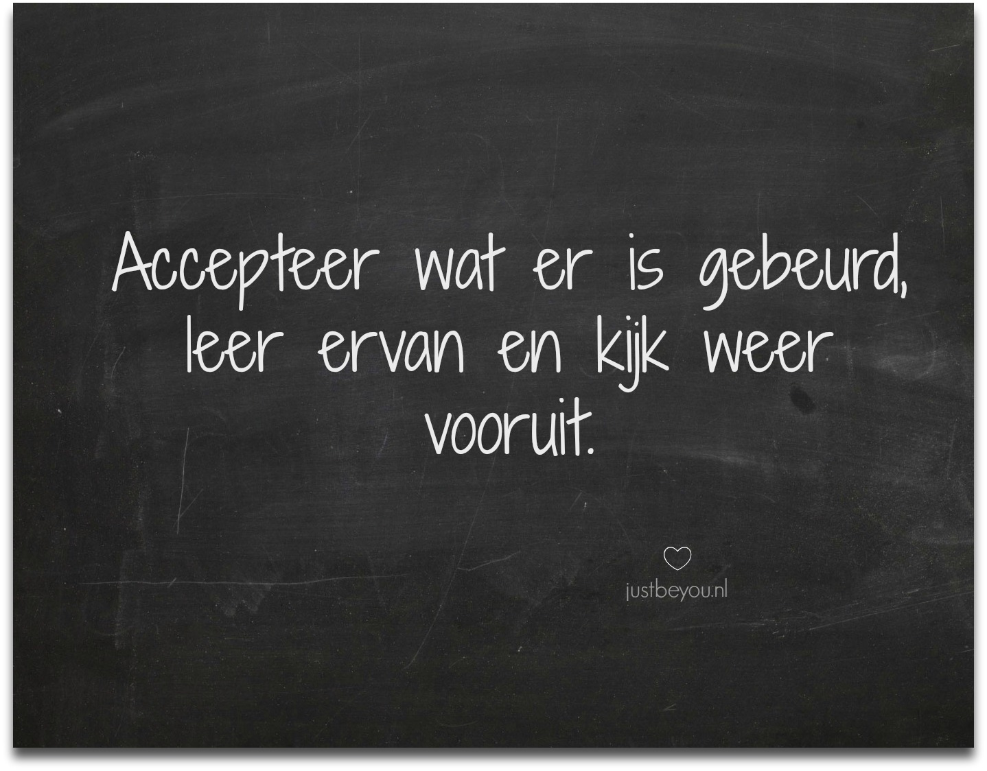Begin met een schone lei! - Just Be You