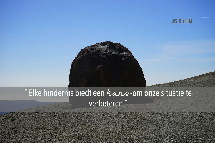 Inspirerend verhaal: Het obstakel op onze weg