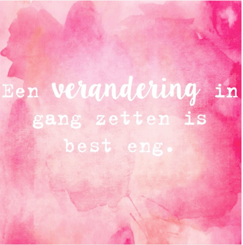 Iets nieuws aangaan is soms best en