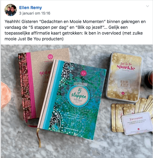 Gedachten en Mooie Momenten, 5 stappen per dag en Blik op jezelf Affirmatie kaarten Gedachten en Mooie Momenten, 5 stappen per dag en Blik op jezelf Affirmatie kaarten