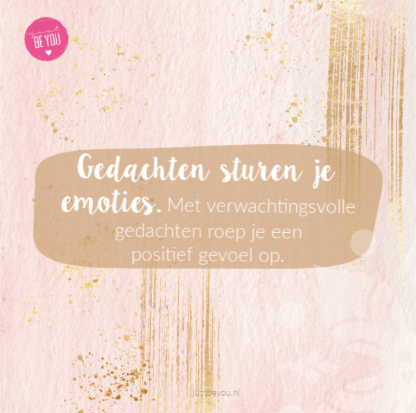 Wil je meer energie? Gedachten sturen je emoties. Met verwachtingsvolle gedachten roep je een positief gevoel op