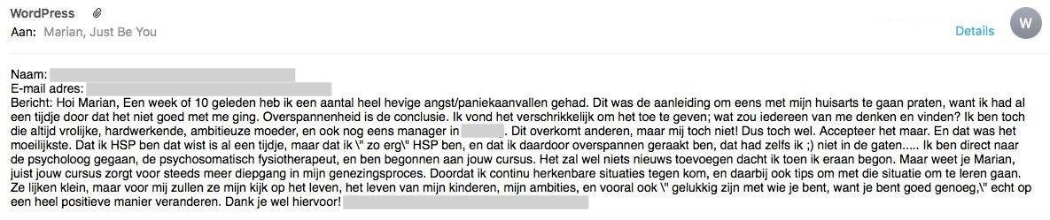 Review Programma Hooggevoeligheid