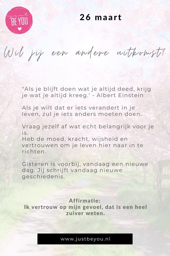 Affirmatie en Inspiratie Affirmatie en Inspiratie