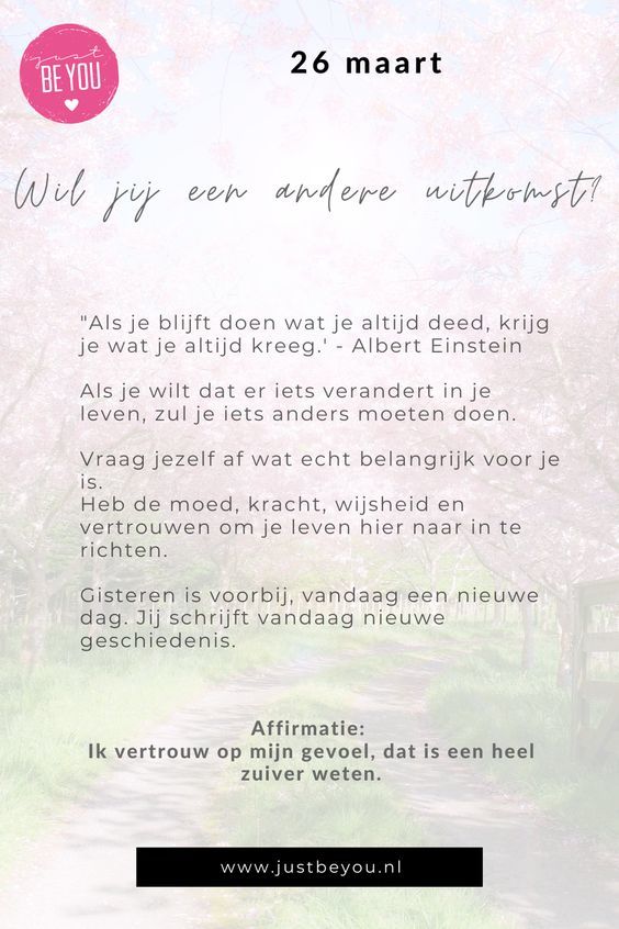 Affirmatie en Inspiratie