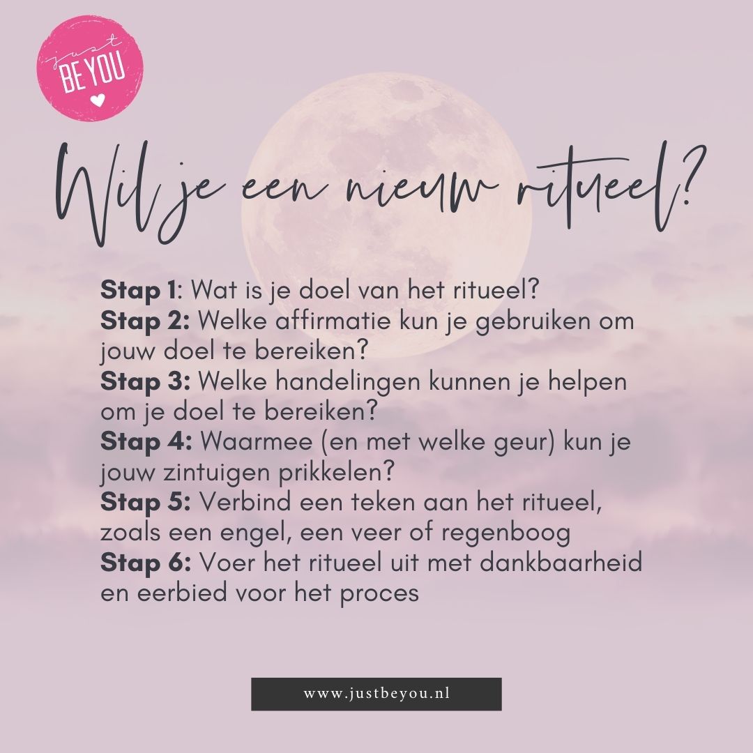 Stappen plan voor een nieuw ritueel