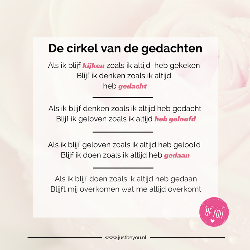 de cirkel van de gedachten 