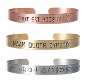 quotes of teksten op armband