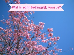 Wat is echt belangrijk voor je